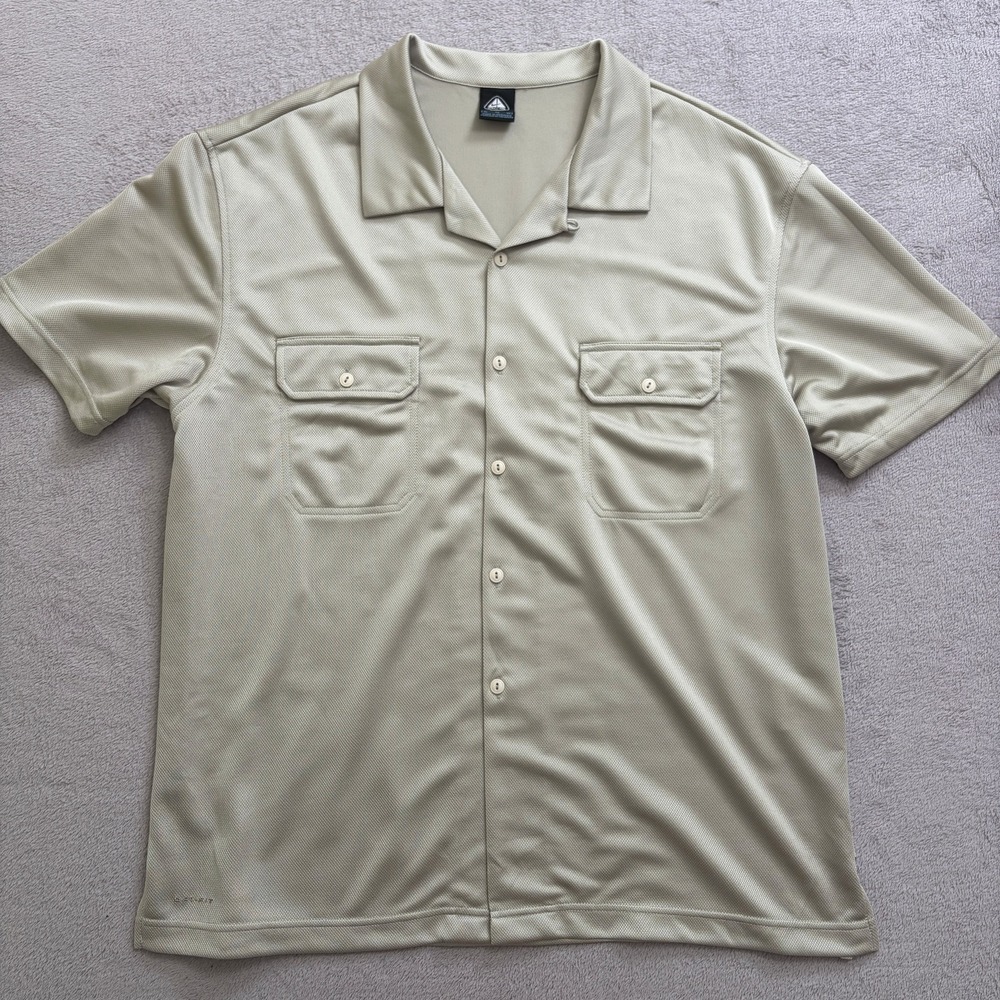 ACG Nike Pewter Dri-Fit Camp Collar Shirt XL polyester all conditions gear loop